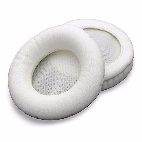 VKMKV Weiß von Ohrpolstern Ersatz-Ohrpolster Kissen Schaumstoff-Abdeckung Schalen Ohrenschützer Ersatzteile for AKG N60NC Headset-Kopfhörer