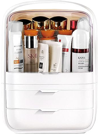 JOYBOS Weiße Make-up-Aufbewahrungsbox