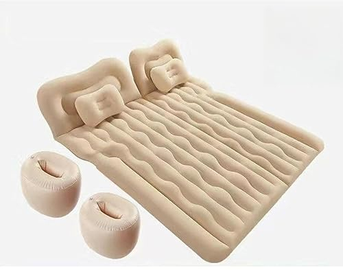 FLYUFO Auto Luftmatratze für Skoda Superb,Kofferraum Matratze Luftmatratze Aufblasbare Matratze für Reisen Camping Outdoor,Beige