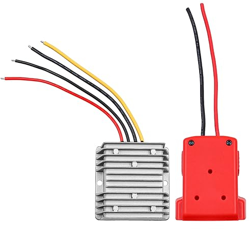 Step Down DC Voltage Converter for Milwaukee 18V to 12V Battery Dock Power 180W Inverter Connector DIY Adapter Automatic Buck Boost Converter Regulator