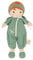 KALOO - Tendresse - Meine Erste Stoffpuppe Olivia - 32 cm Große Puppe - Musselin-Overall - Hübsche Geschenkbox - Personalisierbares Band - Ab Geburt, K200011