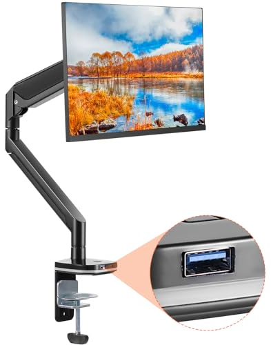 VEVOR Supporto per Monitor PC Schermo da 13-35 pollici Braccio per Monitor Inclinazione Regolabile Girevole Carico Massimo 12kg 2 Modi di Montaggio VESA 75x75mm 100x100mm Braccio Monitor da Scrivania