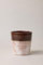 Plantpatio® Cache-Pot Artisanal en Terracotta émaillée, Tosco (21 cm, Marron Noyer)