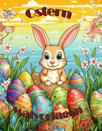 Ostern Malvorlagen: Ein Osterhasen Malvorlagenbuch mit 200 Seiten