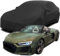 LOLUZ Auto Abdeckung für Audi R8 Spyder V10 Performance Quattro (620hp), Indoor Schutz Elastisch Atmungsaktiv Staubschutz Weich Stretch Stoff Autoabdeckung,Black