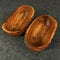 What the Art!® Olive Wood «Rustic Snackys» | Set Olivenholz Servierschalen | Handarbeit | ca. 14-15 x 8-9 cm | Snackschalen - Dipschalen - Dekoschalen