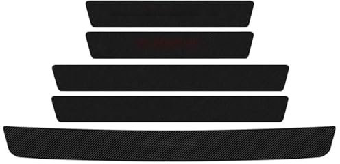 Uklal Auto Kohlefaser Einstiegsleisten Schutzfolie, Für Seat Leon Arona Ateca Ibiza FR Autotür Türschweller Schutz Kantenschutz Aufkleber,5PCS