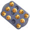 Molde de silicona para galletas, cortador de galletas Oreo, molde para magdalenas de 12 cavidades, antiadherente, molde para pasteles, molde para hornear, apto para congelador, para brownies,