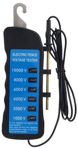 rflaueo Electric Fence Voltage Tester High Voltage Test Portable Fence Fault Finder Farming Equipment Testing Tool(U193-1)
