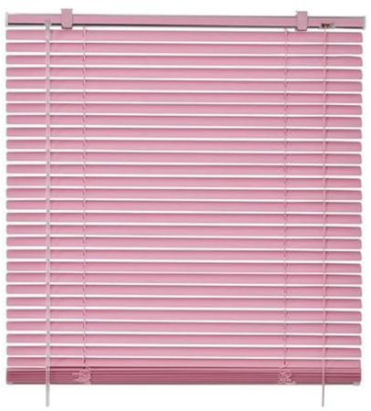 Aluminium Jalousien Für Fenster Jalousie 45/50/60/70/80/90/115/120cm,Horizontale Jalousette Rosa,Verdunkelungs Jalousetten,25mm Lamellen Vorhänge,Für Bad Küche Schlafzimmer,W×H-55×150cm(22*59in)