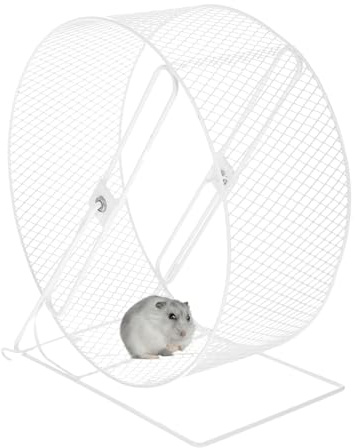 Hamsterrad Leise, Metall Hamster Übungsräder, Leise Spinner Hamster Laufräder für Rennmäuse Syrische Hamster Mäuse