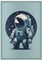 Quttie Reisepasshülle für Kinder, Damen und Herren, süße passhülle, reisepass (Blue Astronaut)