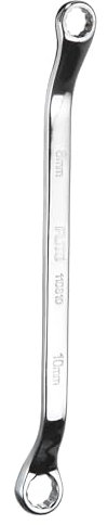 sourcing map 45 Degree Offset Box End Wrench 8mm x 10mm Metric 12 Point Mirror Chrome Plated CR-V Steel Double Box Wrenches Long Industrial Grade Torx Box Wrench Repair Tool