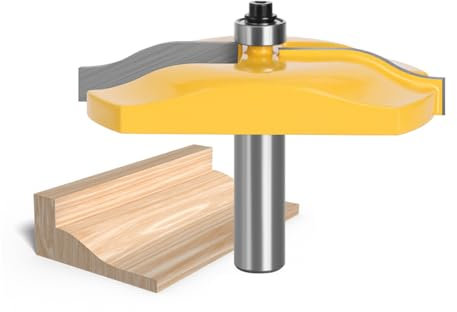 Fraise à défoncer à panneau surélevé avec porte en bois Ogee - Outil de fraisage en alliage pour le travail du bois - 12 mm