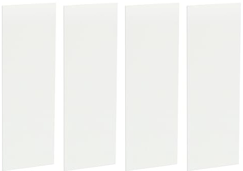 sourcing map 4Pcs Knife Handle Liner, 4.7 x 1.6 x 0.04 G10 Spacer Sheets Knife Handle Spacer Material for Knife Scales Slabs Making Supplies Tool, White