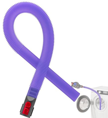 Dryer Vent Cleaner Kit, Dryer Lint Vac Hose Attachment for Dyson GEN5 G5 V15 V11 V10 V8 V7 Cordless Vacuum, Replacement Accessories 34'' Flexible Crevice Tool for Car Detailing, Gaps, Corners Cleaning