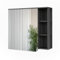 Vicco Spiegelschrank Karen, Anthrazit/Weiß, 80 x 75 cm