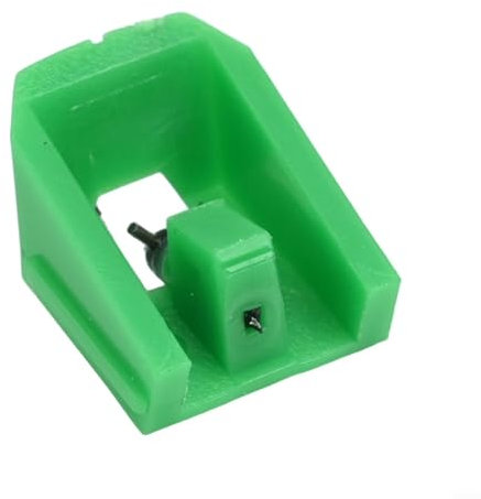Besttoolifes VMN95E Aguja de repuesto para tocadiscos Audio Technica AT-LP120X, lápiz elíptico con voladizo de aleación de aluminio para cartuchos de la serie VM95 (verde)