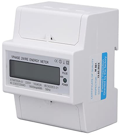 Rankomu ZigBee Compteur d'énergie à 3 phases 4 fils, compteur intelligent à pince pour moniteur d'électricité domestique, 100-240 V, voltmètre rail DIN, ampèremètre, compteur de puissance numérique