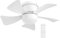 TIENDA EURASIA – Ventilador de Techo con Luz | Mini | 5 Aspas | ABS | Luz CCT 10W | Blanco | 15W | Ø 46 cm | 4 Velocidades | Voltaje Máximo 240V | Temporizador 2h a 4h | Modo Invierno/Verano