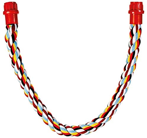 TRIXIE rope perch for ornamental birds - mouldable due to wire reinforcement - with screw fastening - pure cotton - 75 cm/ø 30 mm - 5162