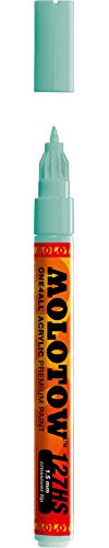 Molotow ONE4ALL Acrylic Paint Marker, 1.5mm, Lago Blue Pastel, 1 Each (127.415)