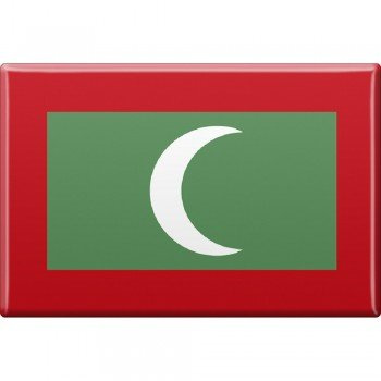 Kühlschrankmagnet - Länderflagge Malediven - Gr.ca. 8X 5,5 cm - 38077 - Magnet
