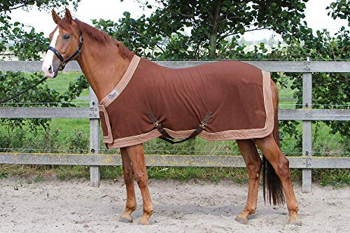 Harry's Horse 32200086-05165cm Fleecedecke Prunkmodell mit Bauchlatz, M, schwarz
