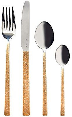 Viners Dazzle Gold 18/10 16 Pce Cutlery Set Giftbox