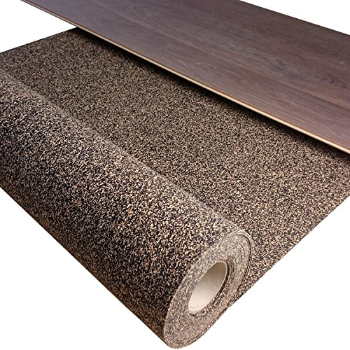 1 m²/de goma de corcho (corcho) pisadas acústica aislamiento de sonido y ruidos de senderismo, para parqué, corcho, y suelos de vinilo – por ejemplo para alfombra alfombras – grosor: 3 mm – Hexim Fold Alu – Lámina de aislamiento 20 db (a) – We Make Your suelo silencioso.