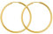 EDELIND Creolen Gold 40mm 585 Gelbgold - Hoop Ohrringe 14 Karat Echt Gold für Damen Mädchen Breite 2 mm - Basic Goldschmuck Damenohrringe mit Schmuck Geschenk Box Made in Germany