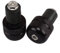 Heart Horse 2x 22mm (7/8) Moto Contrappesi per manubrio, CNC Alluminio manubrio moto tappi Anti Vibration Contrappesi Bilancieri Tappi Manubrio per Moto Scooter Bici Stree Bike Pit Bike (Nero)