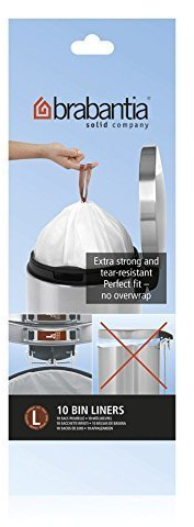 Brabantia 6 Rolls x 10 L Type 45 Litre Bin Liners (60 bags in total) Brabantia