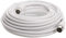 Hama | Cable de antena M-H (Cable de 10m, Ideal para TV por Cable, Doble blindaje, Enchufe coaxial) Color blanco