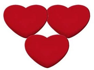 Wilson 3 Tennis Vibration Dampener Heart red