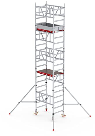 Altrex | Schnellbau-Fahrgerüst MiTOWER Standard | Holzplattform | LxB 1200 x 750 mm | Arbeitshöhe 6 m