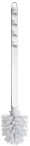 TATAY Escobilla WC | Mango Escobilla Baño Sin Soporte | Mango Resistente | Fabricado en España | Polipropileno | Mantiene la Higiene con una Fácil Limpieza | 8 x 8 x 37.5 cm - Blanco