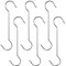 Maydahui Extra lange 30,5 cm S-förmige Haken, große Größe, Edelstahl, Metallhaken für Vogelfutterspender, Pflanzenaufhänger, Baumzweige, Kleidung, Außenleuchten, 6 Stück