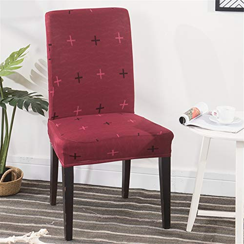 Stuhlhussen Stretch Beschützer Stuhlbezug Stuhlüberzug, Morbuy Moderne Universal Elastische Spannbezug Hochzeit Weihnachten Partys Bankett Hotel Dekor (1 Stück,Rot)