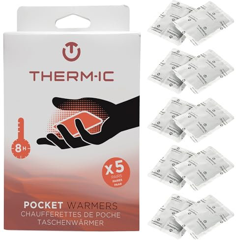 Therm-Ic 5 Paar Handwärmer, Handwärmer bis zu 8 Stunden Wärme, Natürliche Inhaltsstoffe