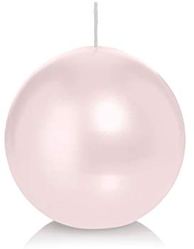 Wiedemann Kerzen Kugelkerzen Rose Ø 80 mm, 6 Stück, rußarm, tropffrei, hochwertiger Docht