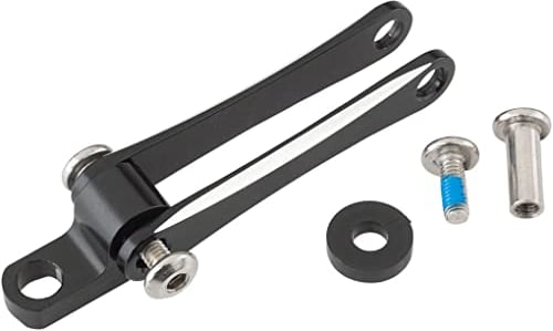 LEZYNE Unisex – Erwachsene Gabel Ersatz-Halterung, für E-Bike Beleuchtung, schwarz, M