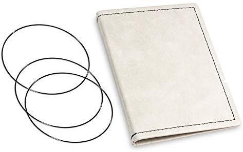 A7, revolutionäres, nachhaltiges X17-Konzept für Notizbuch Personal Organizer und Terminplaner/Hülle für 2 Hefte! Vegan, Deutsches Zellulose-Material, schwarz-türkis, Made in Germany