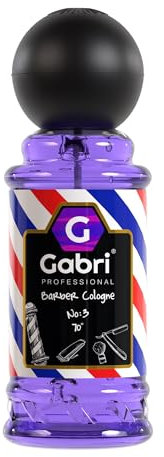 Gabri Mens Cologne 250ml, Eau De Cologne, Barber Aftershave, Relaxing & Refreshing, Vanilla, Tonka Bean, Frankincense, Patchouli (No3)