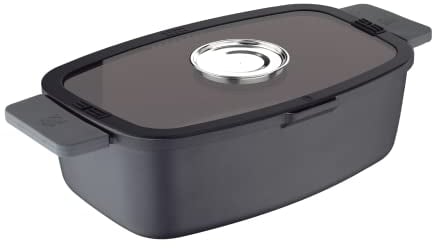 Masterpro by Carlo Cracco Cocotte rettangolare cm32x20x11 in alluminio pressofuso con coperchio