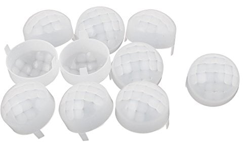 Ruilogod 10er-Pack 8m 125 Grad HDPE Fresnel-Linse für Körper Pyroelectric PIR Sensor, Weiß, Outdoor Resistant, Bewegungsmelder, Motion Sensor