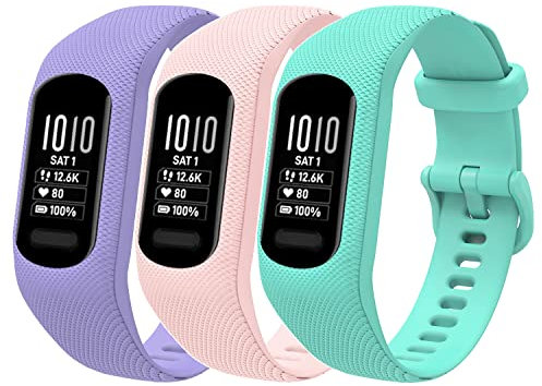 Baaletc Cinturino Compatibile con Garmin Vivosmart 5, Cinturini in Morbido Silicone Sportivo Cinturino di Ricambio per Garmin vivosmart 5/Garmin smart 5