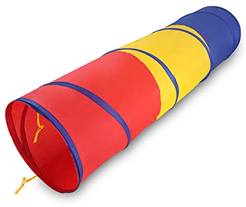 Opret Krabbeltunnel Spieltunnel für Kinder, Opret 183cm Pop-Up Kinder Tunnel Baby Kriechtunnel mit Aufbewahrungstasche, Tunnel Kinder ab 1 Jahr