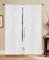 Home Tresor - Coppia Tende a Vetro Ricamate con Piccoli Cuoricini, Tendine Finestra Shabby Chic per Interni, Semitrasparenti, 2 Pannelli mod. Ary B2 (Rosso, 2 Tende cm. 60x150)