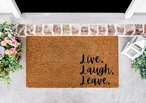 Generic Funny Go Away Doormat 23.6x15.7 Inch, Polyester, Non Slip, Washable, Machine Made, Casual, Rectangular, Both Indoor/Outdoor